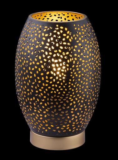 Stolna svjetiljka NARRI, E27, IP20, crno-zlatna