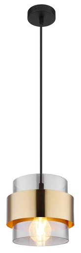 Viseća svjetiljka MILLEY, E27, IP20, crna