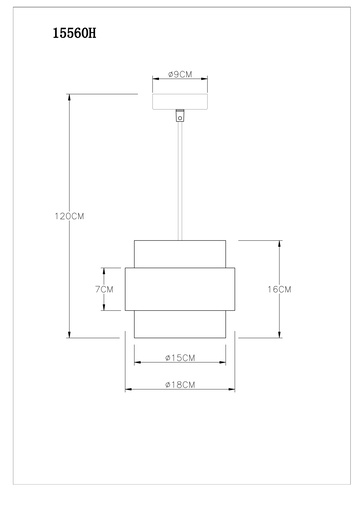 Viseća svjetiljka MILLEY, E27, IP20, crna