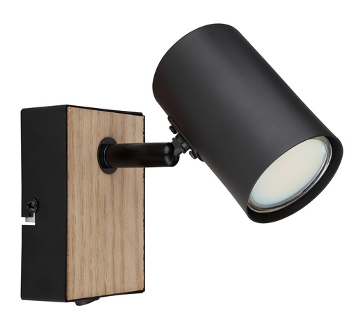 Zidni reflektor ROBBY, IP20, crna