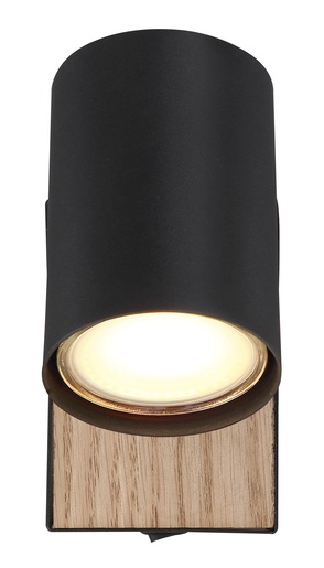 Zidni reflektor ROBBY, IP20, crna