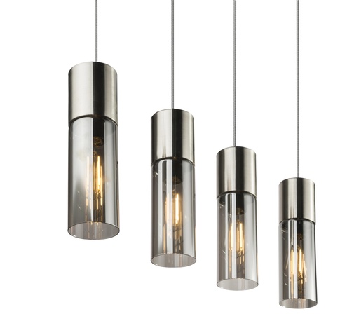 Viseća svjetiljka ANNIKA, 4xE27, IP20, siva