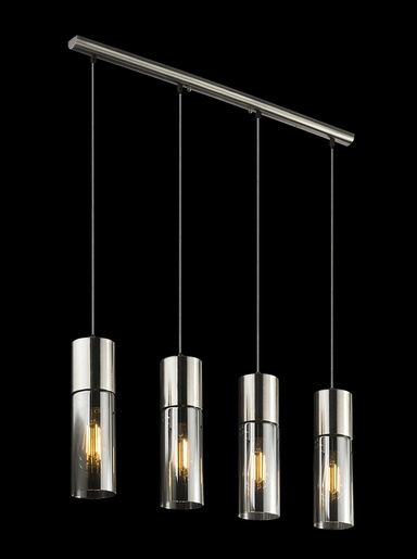 Viseća svjetiljka ANNIKA, 4xE27, IP20, siva