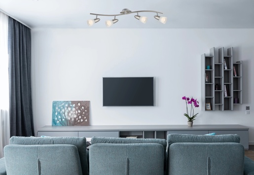 Stropni reflektor CALEB, 4xE14 LED, IP20, srebrna