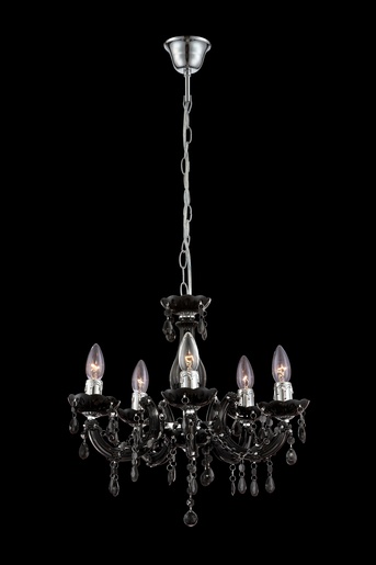 Viseći luster CUIMBRA II (Ø44 cm), 5xE14, IP20, crna