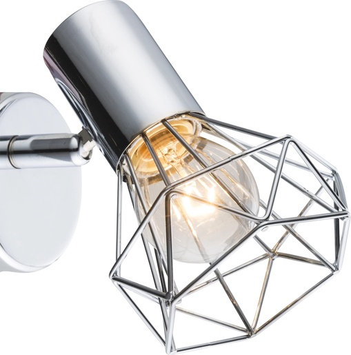 Zidni reflektor XARA I, E14, IP20, srebrna