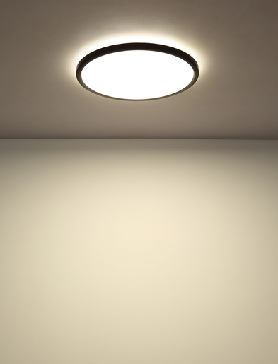 Stropna svjetiljka SAPANA (Ø29.4 cm), LED, IP44, crna