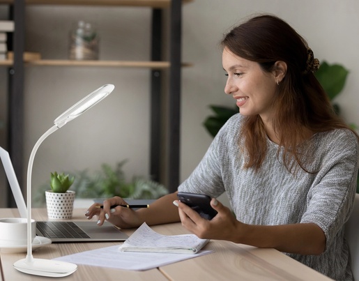 Stolna svjetiljka MINEA I, IP20, bijela