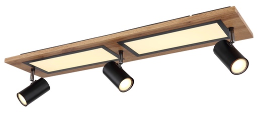 Stropna LED svjetiljka ULLA (20x80 cm), IP20, LED, crna