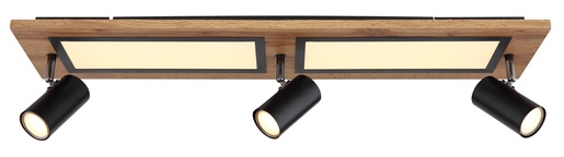 Stropna LED svjetiljka ULLA (20x80 cm), IP20, LED, crna