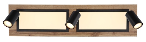 Stropna LED svjetiljka ULLA (20x80 cm), IP20, LED, crna