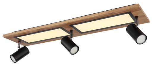 Stropna LED svjetiljka ULLA (20x80 cm), IP20, LED, crna