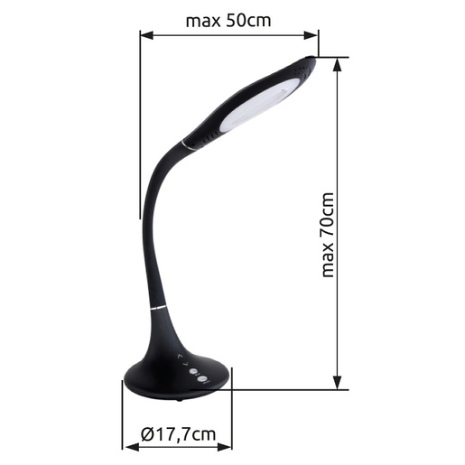 Stolna svjetiljka PATTAYA, IP20, bijela