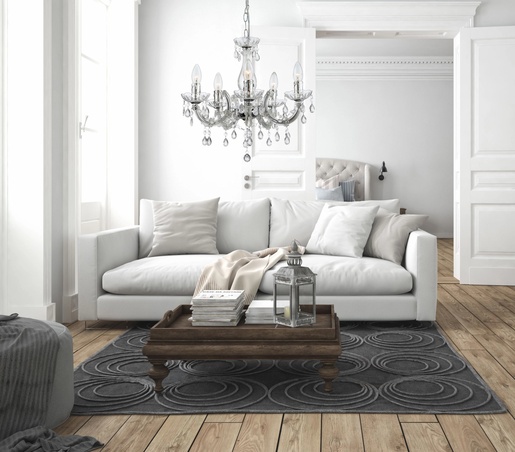 Viseći luster CUIMBRA I (Ø44 cm), 5xE14, IP20, siva