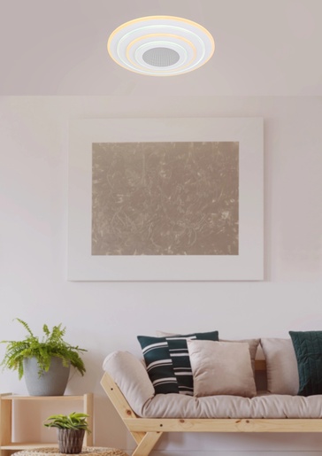 Stropna svjetiljka COCELYN (Ø 50 cm), LED, IP20, 50W, bijela