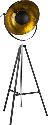 Podna svjetiljka XIRENA, E27, IP20, crna