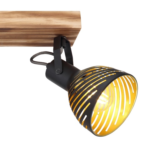 Stropni reflektor LENNA, 3xE27, IP20, crna