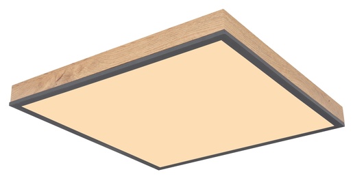 Stropna svjetiljka DORO (45x45 cm), LED, IP20, 6500K, smeđa