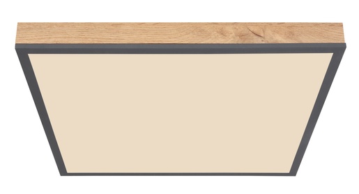 Stropna svjetiljka DORO (45x45 cm), LED, IP20, 6500K, smeđa