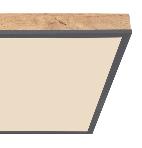 Stropna svjetiljka DORO (45x45 cm), LED, IP20, 6500K, smeđa