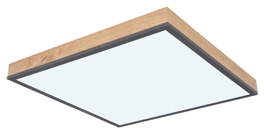 Stropna svjetiljka DORO (45x45 cm), LED, IP20, 6500K, smeđa