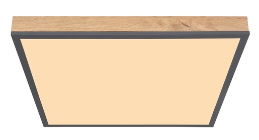 Stropna svjetiljka DORO (45x45 cm), LED, IP20, 3000K, smeđa