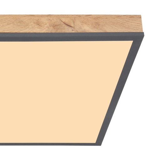 Stropna svjetiljka DORO (45x45 cm), LED, IP20, 3000K, smeđa