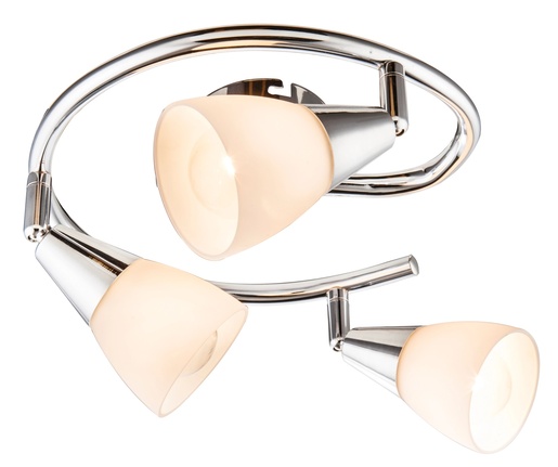 Stropni reflektor TADEUS, 3xE14, IP20, srebrna