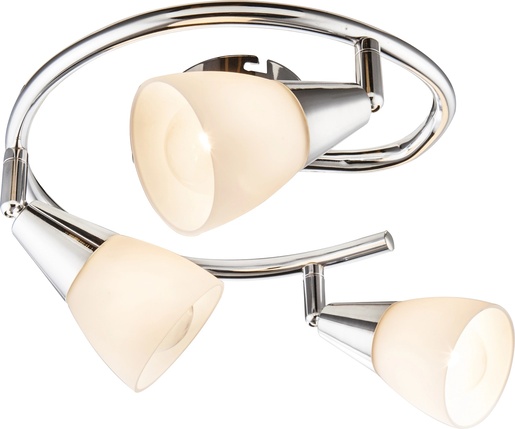 Stropni reflektor TADEUS, 3xE14, IP20, srebrna