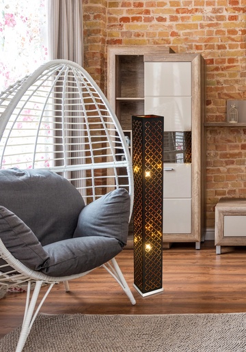 Podna svjetiljka CLARKE, 2xE27, IP20, crna