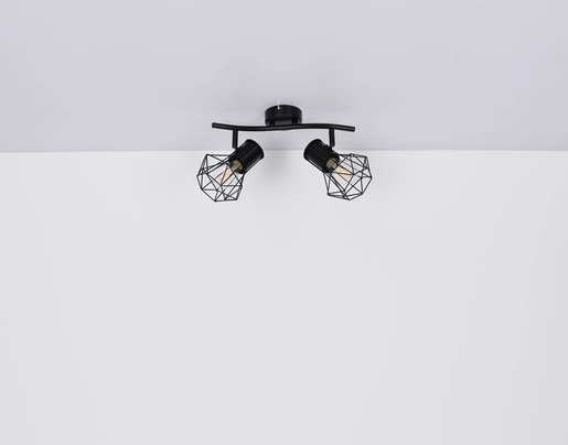 Reflektor PRISKA, 2xE27, IP20, crna