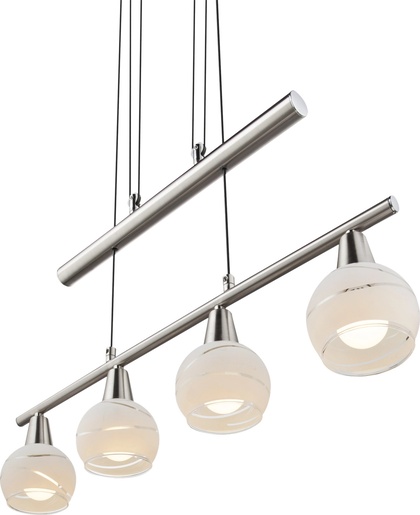 Viseća svjetiljka ELLIOTT, 4xE14 LED, IP20, srebrna