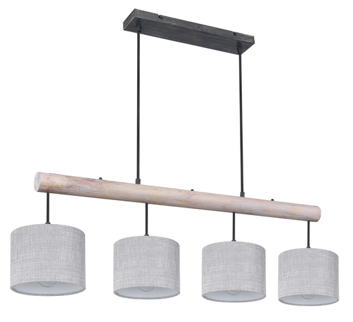 Viseća svjetiljka ROGER, 4xE27, IP20, crna