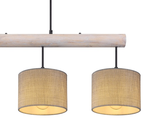 Viseća svjetiljka ROGER, 4xE27, IP20, crna