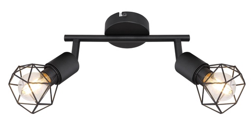 Reflektor XARA I, 2xE14, IP20, crna