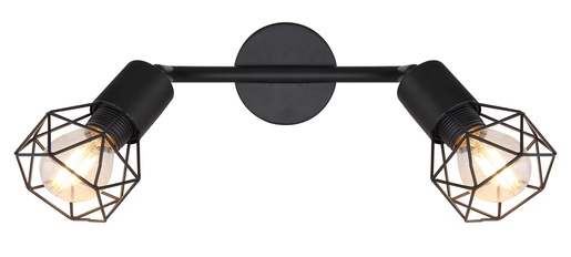 Reflektor XARA I, 2xE14, IP20, crna