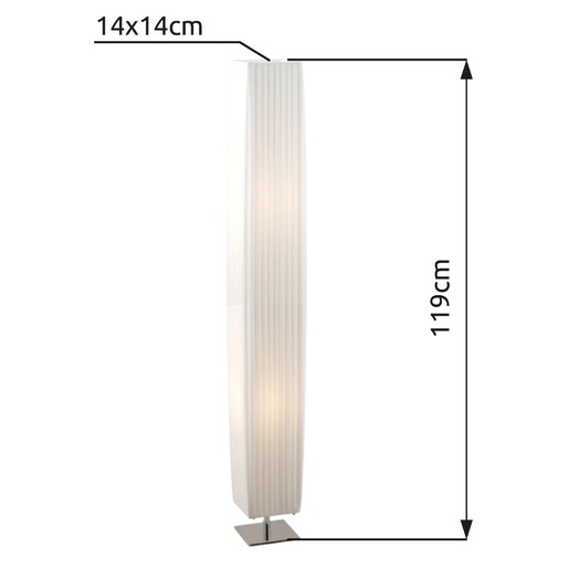 Podna svjetiljka BAILEY, 2xE27, IP20, bijela