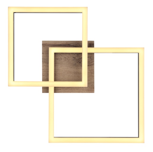 Stropna LED svjetiljka BOSSY (53x38 cm), IP20, LED, crna