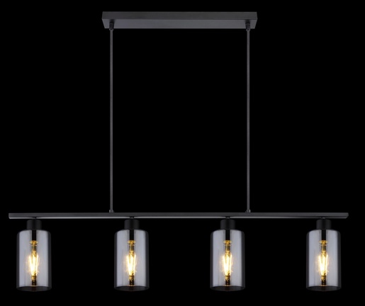 Viseća svjetiljka HADERA, 4xE27, IP20, crna