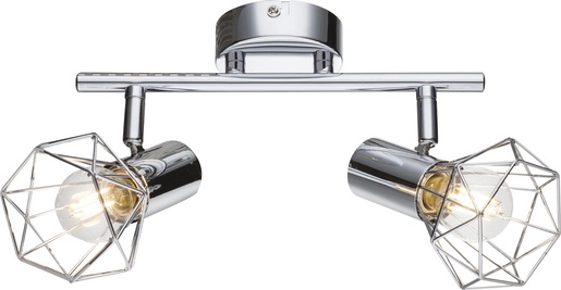 Reflektor XARA I, 2xE14, IP20, srebrna