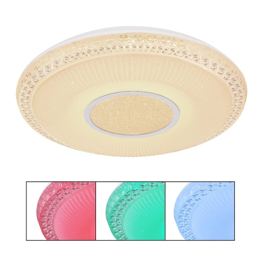 Stropna svjetiljka KLEMENS (Ø50 cm), LED, siva