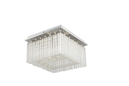 Stropna svjetiljka VINCE (Ø36 cm), LED, IP20, srebrna