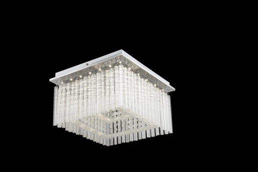 Stropna svjetiljka VINCE (Ø36 cm), LED, IP20, srebrna