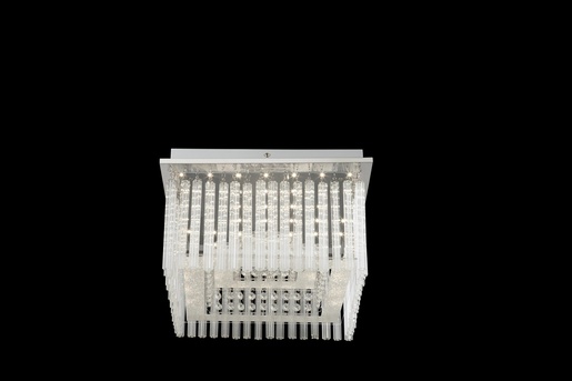 Stropna svjetiljka VINCE (Ø36 cm), LED, IP20, srebrna