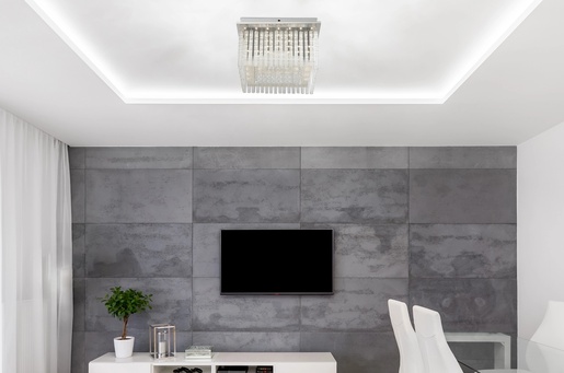 Stropna svjetiljka VINCE (Ø36 cm), LED, IP20, srebrna