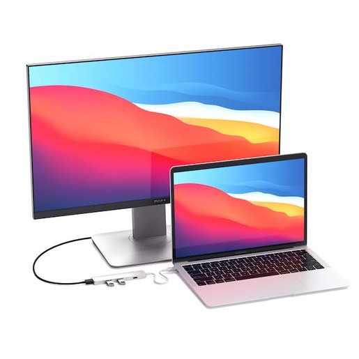 Satechi docking station Aluminum SLIM MultiPort 4K, USB-C, srebrna