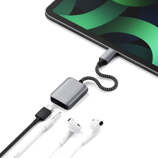 Satechi adapter USB-C na 3.5mm Audio & PD