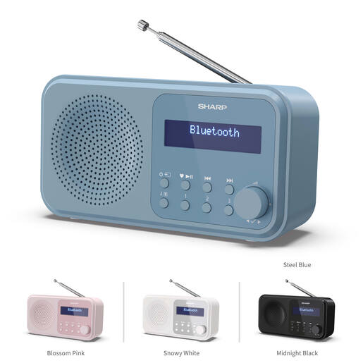 SHARP radio uređaj  DR-P420 (DAB+, DAB, FM, BT, RDS), plavi