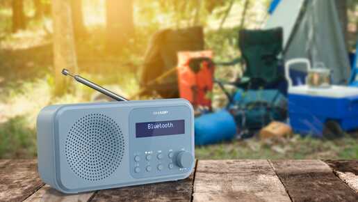 SHARP radio uređaj  DR-P420 (DAB+, DAB, FM, BT, RDS), plavi