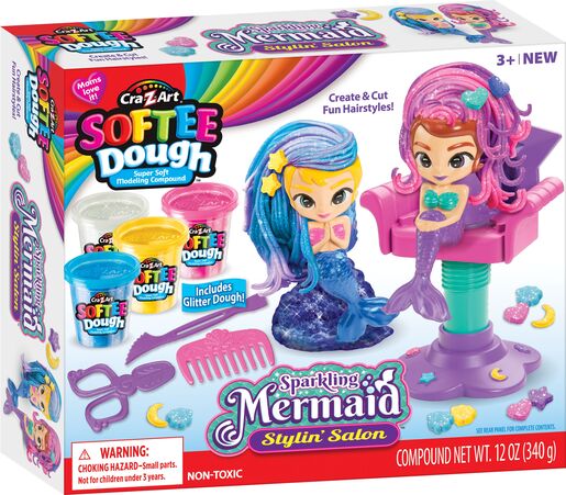 CRAZART Softee Dough plastelin Frizerski salon za sirene